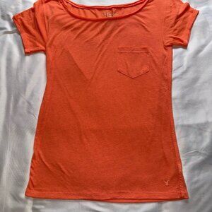 American Eagle Outfitters Orange Short Sleeve Tee Size Small